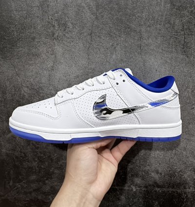 280  Nk SB Dunk Low BAPE joint-white color hook small blue h