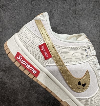 280 Supreme x Nk Dunk Low Joint-Golden Ghost Face SB Low-top Casual Sneakers XD6