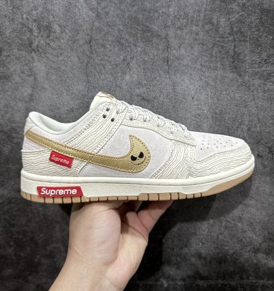 280 Supreme x Nk Dunk Low Joint-Golden Ghost Face SB Low-top Casual Sneakers XD6