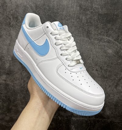 200 Nike Air Force 1 Low White Blue Air Force One Low Top Sports Casual Shoes FQ