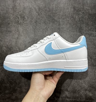 200 Nike Air Force 1 Low White Blue Air Force One Low Top Sports Casual Shoes FQ