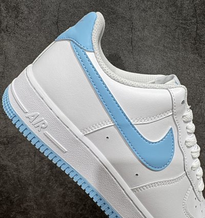 200 Nike Air Force 1 Low White Blue Air Force One Low Top Sports Casual Shoes FQ