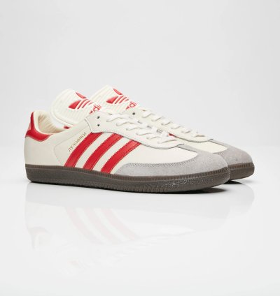 adidas Shoes Samba Classic OG White Scarlet Granite - CQ2216