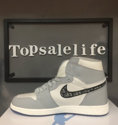 Dior x Air Jordan 1 High 'Wolf Grey' CN8607-002