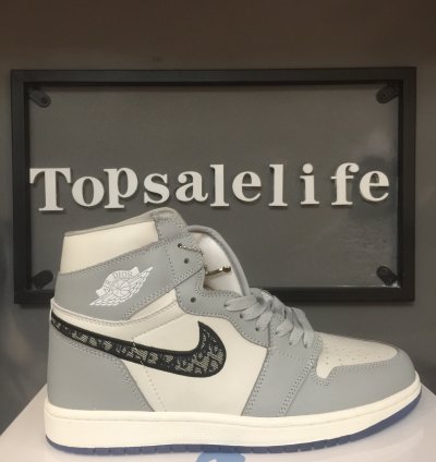 Dior x Air Jordan 1 High 'Wolf Grey' CN8607-002