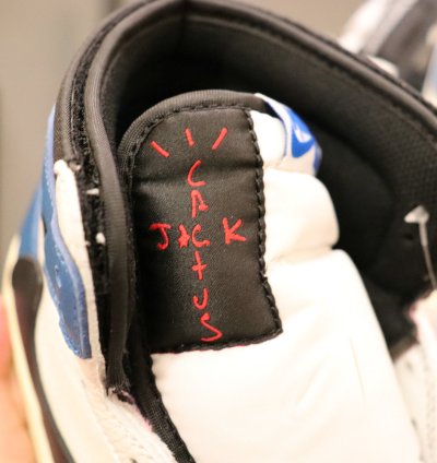 Fragment Design x Travis Scott x Air Jordan 1 Retro High 'Military Blue' DH3227-105