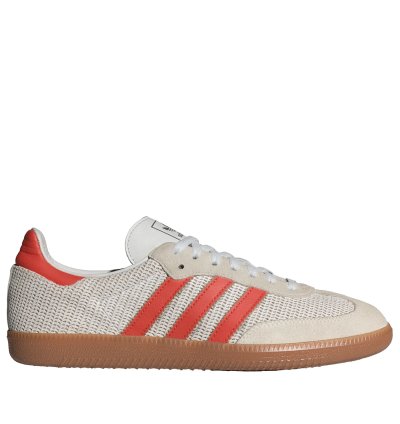 adidas Shoes Samba OG Crystal White Preloved Red - IG1380