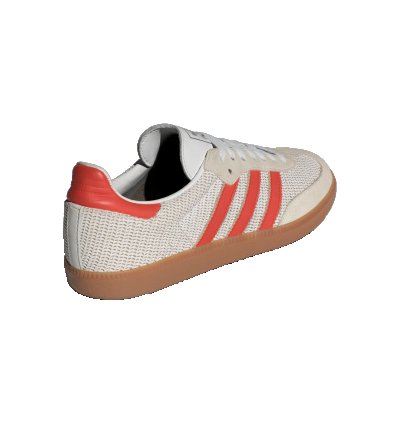 adidas Shoes Samba OG Crystal White Preloved Red - IG1380