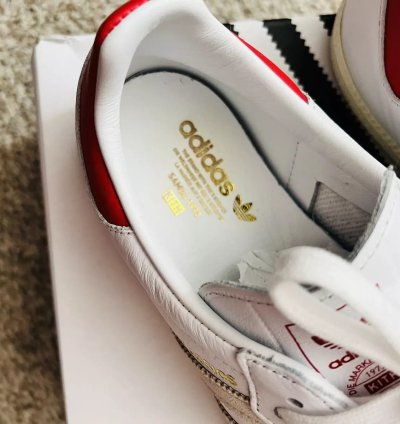 adidas Shoes Samba OG Classics White Red -  GY2544