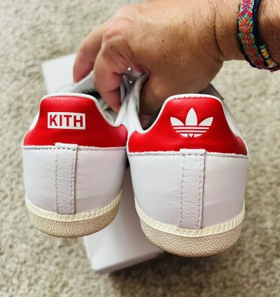 adidas Shoes Samba OG Classics White Red -  GY2544