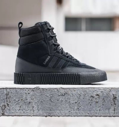 adidas Shoes Samba Boot Triple Black - GZ8107