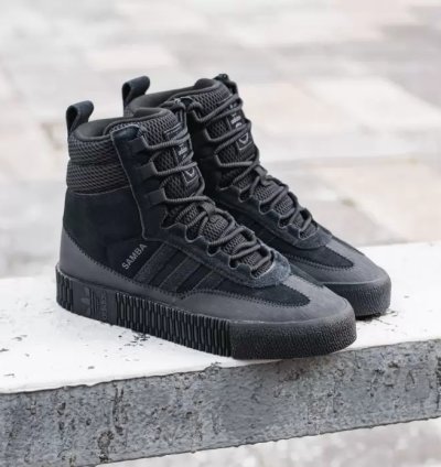 adidas Shoes Samba Boot Triple Black - GZ8107
