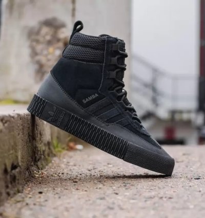 adidas Shoes Samba Boot Triple Black - GZ8107