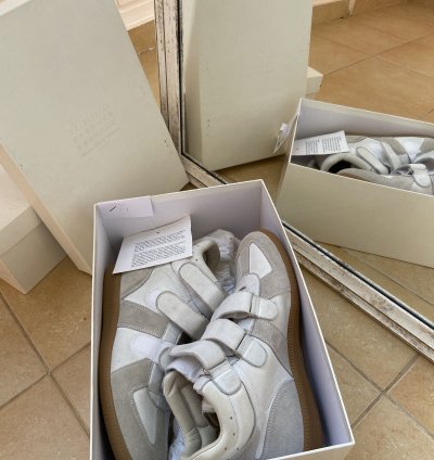 Maison Margiela High Top Strap Sneakers Box New