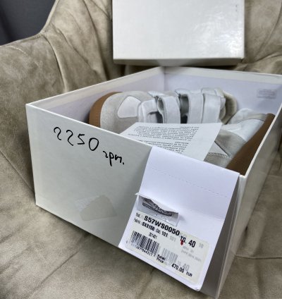 Maison Margiela High Top Strap Sneakers Box New
