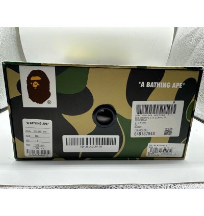 10 - Bathing Ape Bape Sta Low color camo red