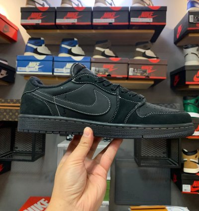 Travis Scott x Air Jordan 1 Retro Low OG SP 'Black Phantom' DM7866-001