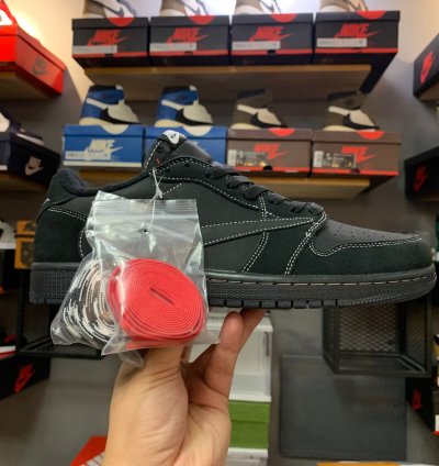 Travis Scott x Air Jordan 1 Retro Low OG SP 'Black Phantom' DM7866-001