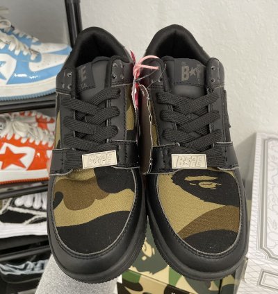 1st Camo Black Bapesta