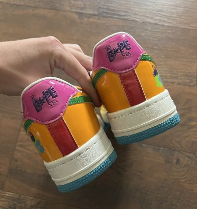 2008 Bape Bapesta Baby Milo Multi Color Sneakers