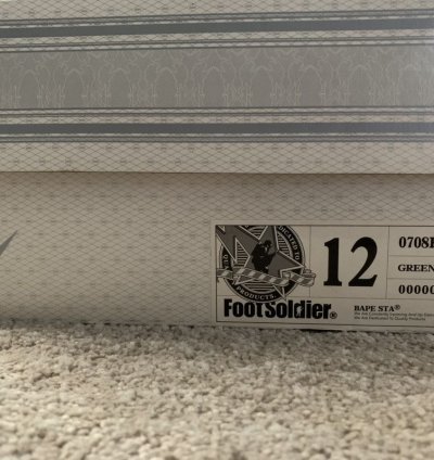 2008 DS Bapesta Plaid Tartan Green