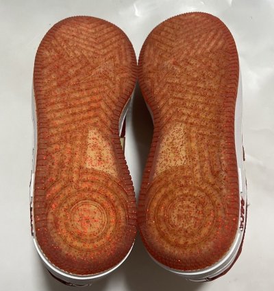 2009 BAPE Sta glitter leather red