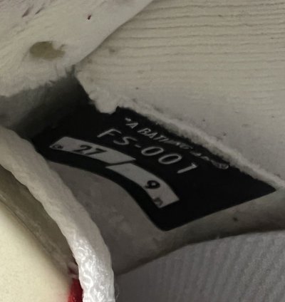 2009 BAPE Sta glitter leather red