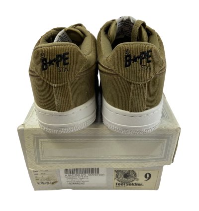 2011 NEW Bape Tan Corduroy Bapesta