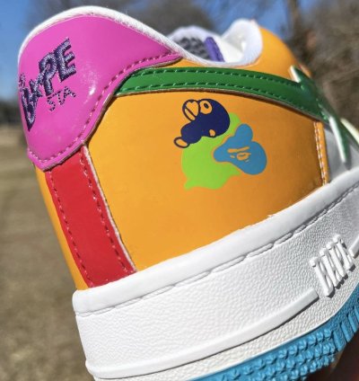 2013 Bathing Ape Baby Milo Multi Patent Leather Bapesta