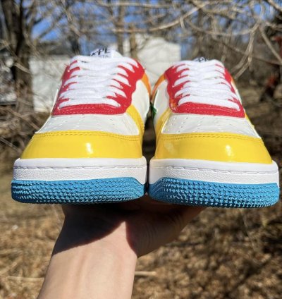 2013 Bathing Ape Baby Milo Multi Patent Leather Bapesta