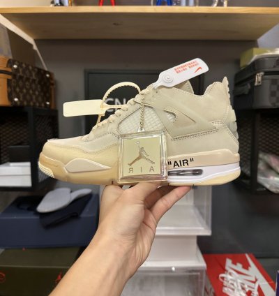 Off-White x Air Jordan 4 SP 'Sail' CV9388-100