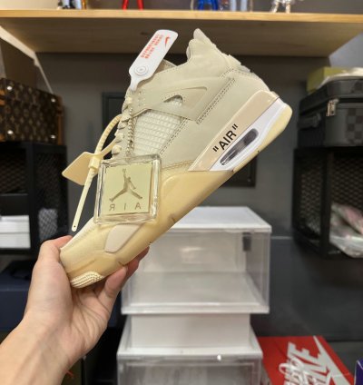 Off-White x Air Jordan 4 SP 'Sail' CV9388-100