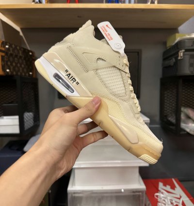 Off-White x Air Jordan 4 SP 'Sail' CV9388-100