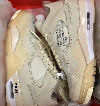 Off-White x Air Jordan 4 SP 'Sail' CV9388-100