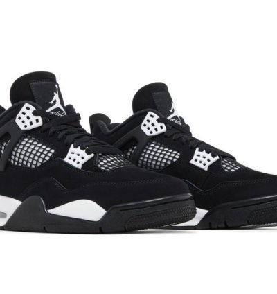 Mens Wmns Air Jordan 4 Retro White Thunder FQ8138 001