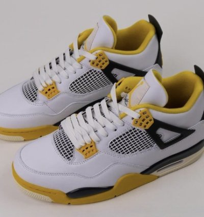 Mens Wmns Air Jordan 4 Retro Vivid Sulfur AQ9129 101