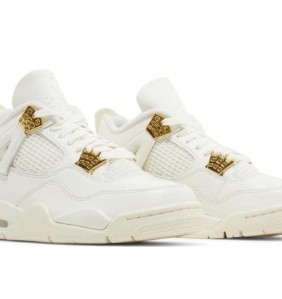 Mens Wmns Air Jordan 4 Retro Metallic Gold AQ9129 170