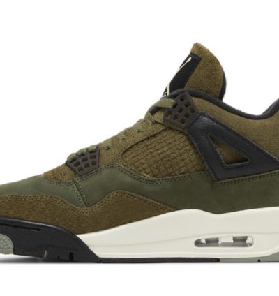 Mens Wmns Air Jordan 4 Retro SE Craft Olive FB9927 200 / FB9928 200
