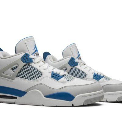 Mens Wmns Air Jordan 4 Retro Military Blue 2012 308497 105 / 408452 105