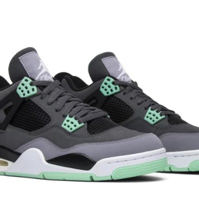 Mens Wmns Air Jordan 4 Retro Green Glow 308497 033 / 408452