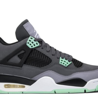 Mens Wmns Air Jordan 4 Retro Green Glow 308497 033 / 408452