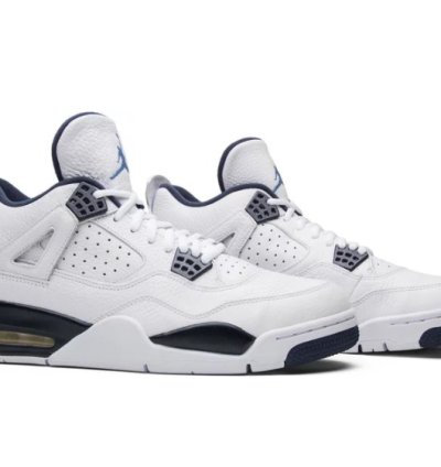 Mens Wmns Air Jordan 4 Retro LS Legend Blue 314254 107