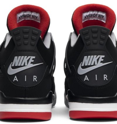 Mens Wmns Air Jordan 4 Retro OG Bred 2019 308497 060 / 408452 060