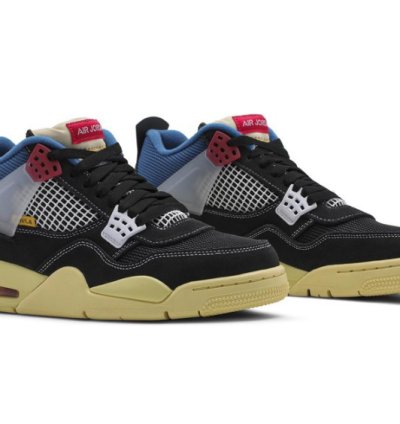 Mens Wmns Union LA x Air Jordan 4 Retro Off Noir DC9533 001