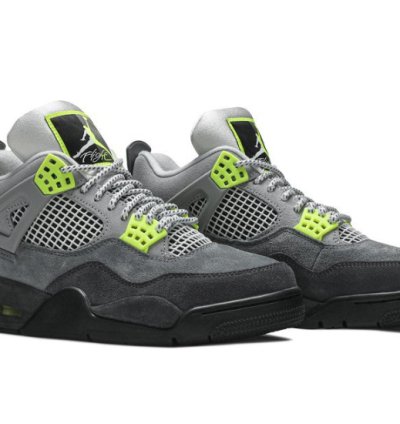 Mens Wmns Air Jordan 4 Retro SE Neon 95 CT5342 007