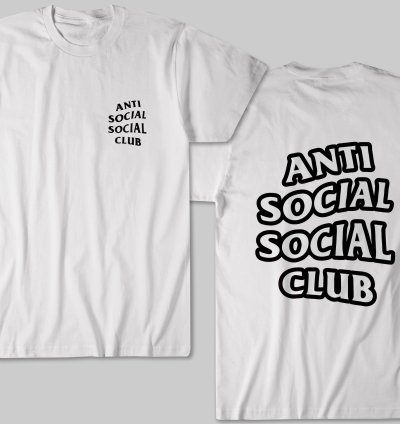 Anti Social Social Club Classic Logo White T Shirt