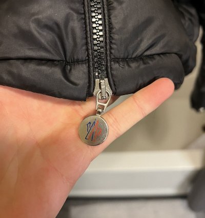 Black moncler puffer jacket