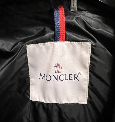 Black moncler puffer jacket