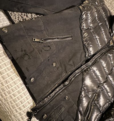 Greg Lauren Moncler Black Maya Down Jacket
