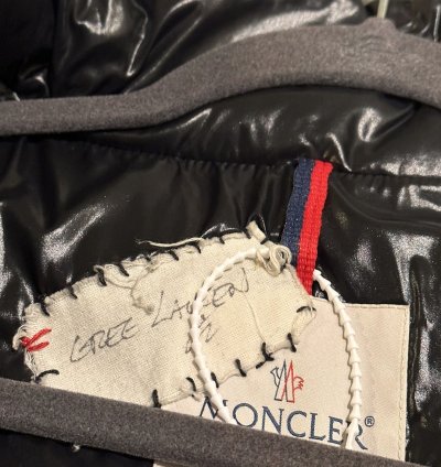 Greg Lauren Moncler Black Maya Down Jacket